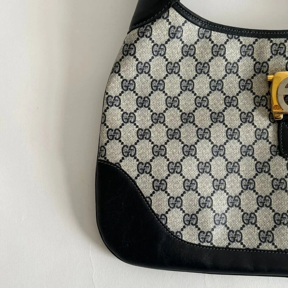 VINTAGE GUCCI MONOGRAM JACKIE BAG - Picture 7 of 11
